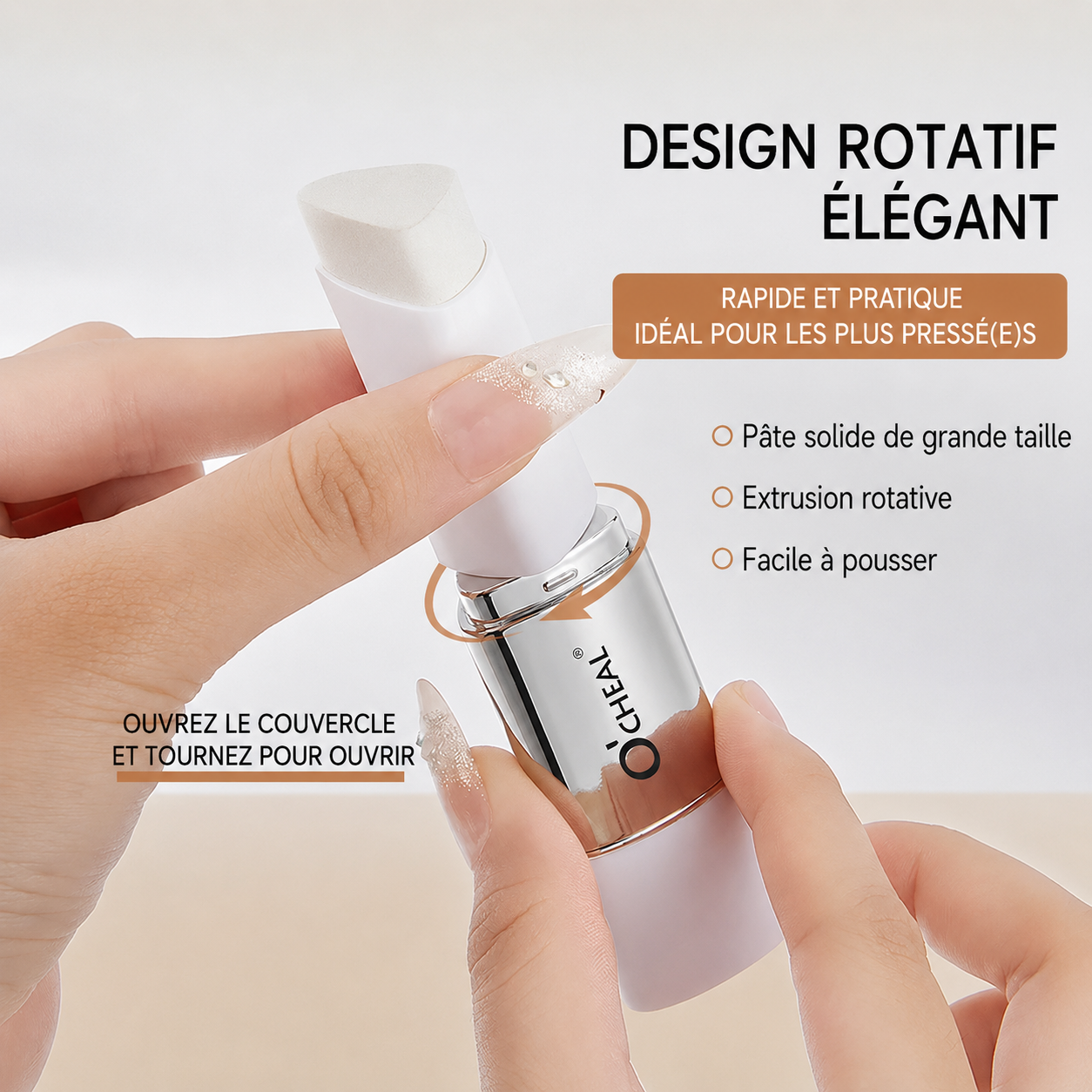 O'CHEAL Skin Match Stick – Fond de teint adaptatif en stick