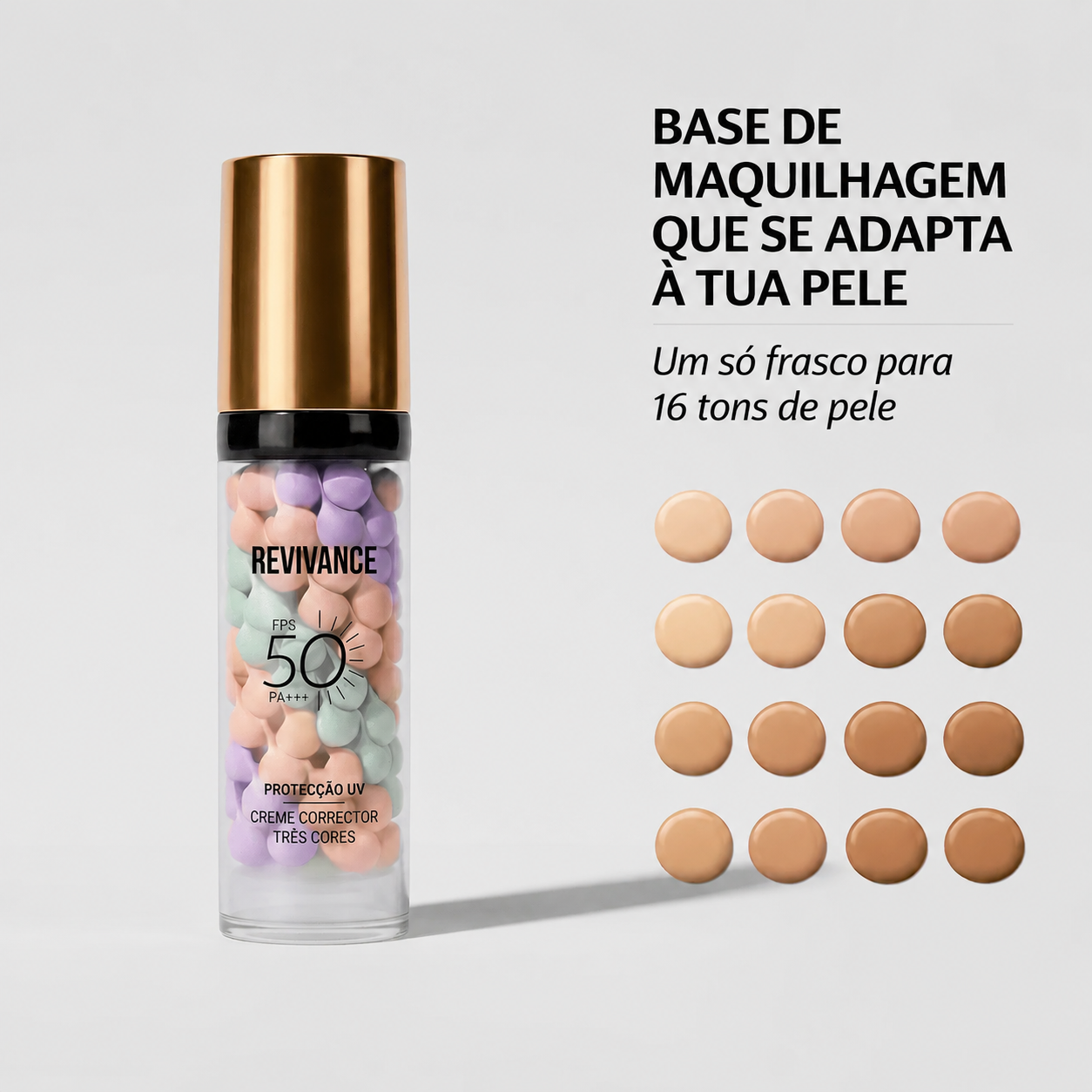 CC Cream Base Corretora 3 em 1 FPS50 | Revivance