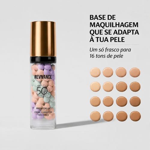CC Cream Base Corretora 3 em 1 FPS50 | Revivance