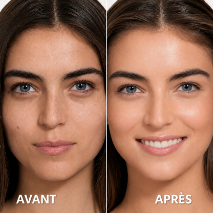 Crème correctrice tricolore pour le visage avec applicateur à pression