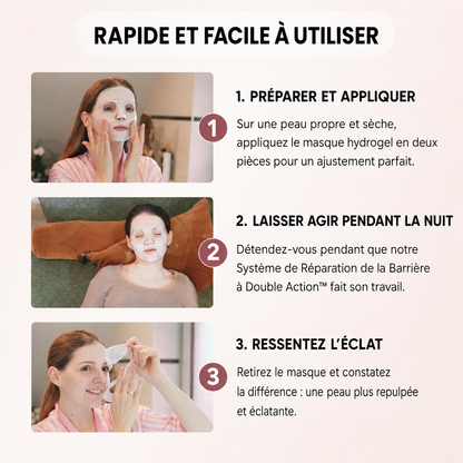 Masques visage au collagène